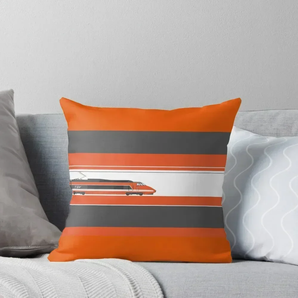 

TGV Sud Est Paris to Lyon Throw Pillow Sofa Cover Decorative Cushions For Living Room pillow