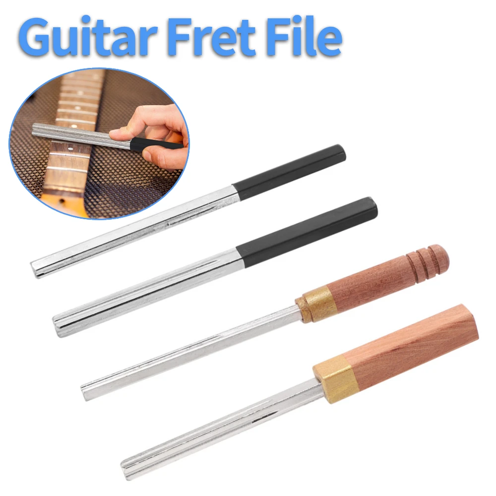 Diamond Guitar Fret File Guitar Fret Dressing File Extra Narrow Narrow Medium Wide 4 Edges Guard for Guitar Repair Maintenance