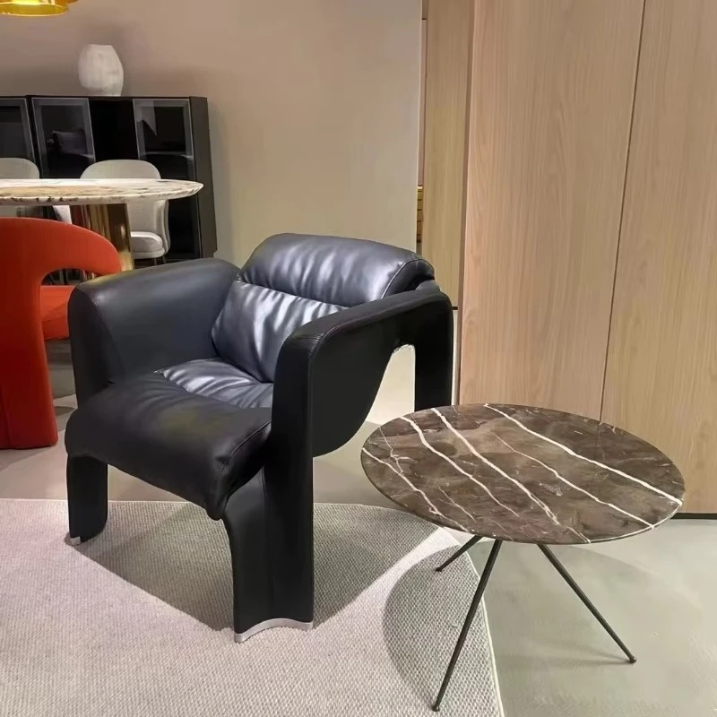 

✿–q Nordic Creative Leisure Art Single Sofa Chair Light-Luxury Lazy Recliner Chair for Living Room Bedroom Hotel Villa