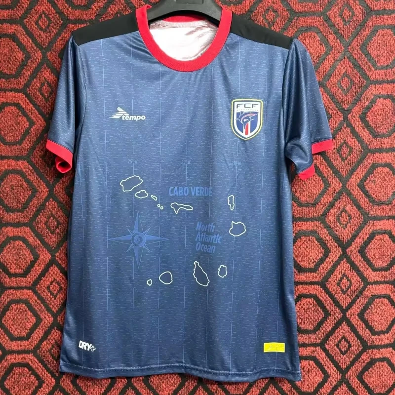 Undercover Jerseys 23_24 Season Cape Verde Jerseys Home قمصان كرة القدم بأكمام قصيرة لكرة القدم #1