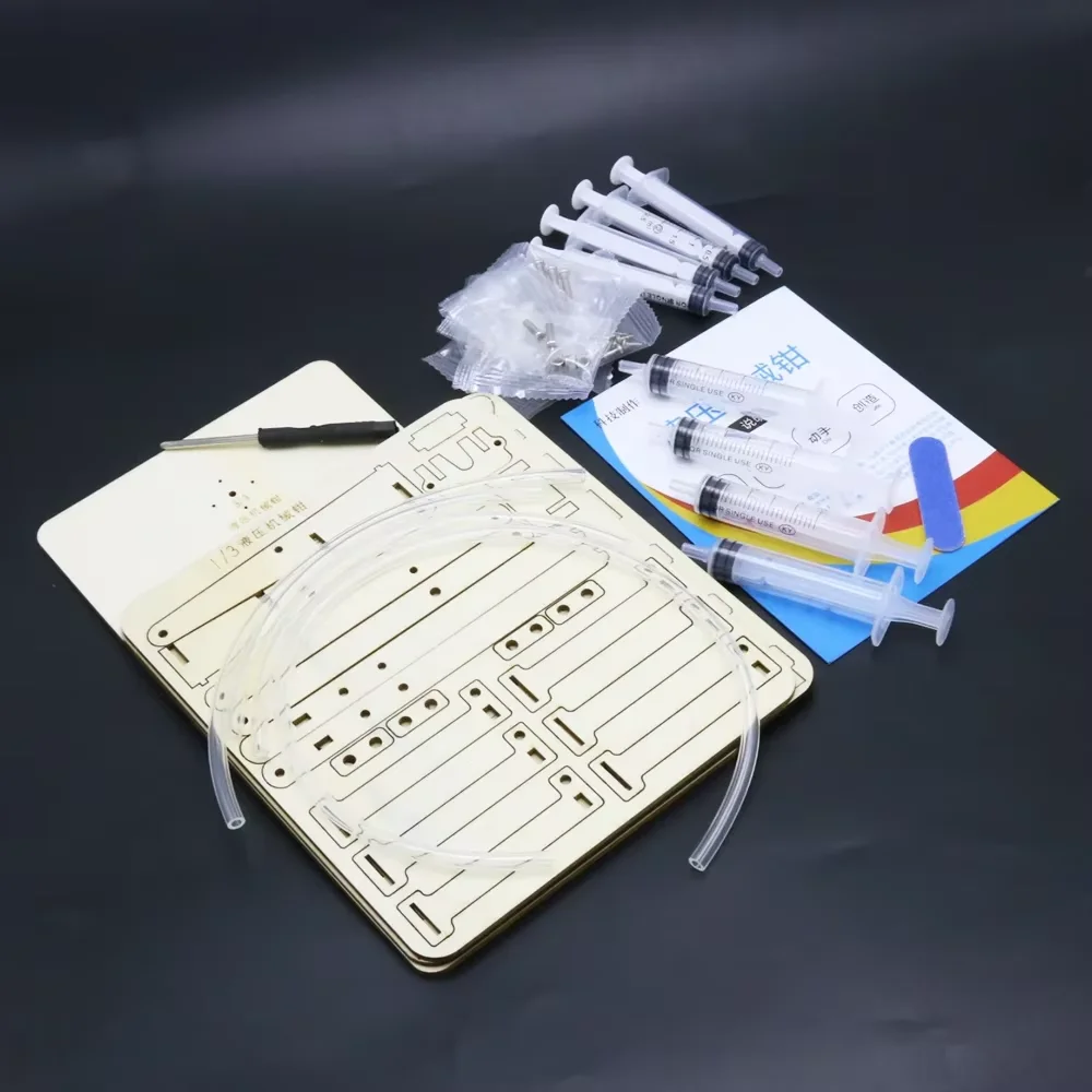 Hydraulische mechanische tang DIY Student Technologie Kleine productie Wetenschap en educatief speelgoed Model Wetenschapsexperiment Speelgoed