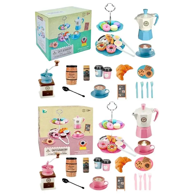 Tea Set For Toddler Pretend Girls Tea Time Play Set Princess Tea Time Pretend Kitchen Toy For Friends Family Kids Girls Boys