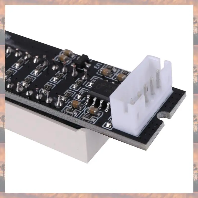 N75R-4X Dual 12 Music Level Indicator LED Spectrum VU Meter Amplifier Lamps Light Speed Adjustable Board DC 7-12V(Finis)