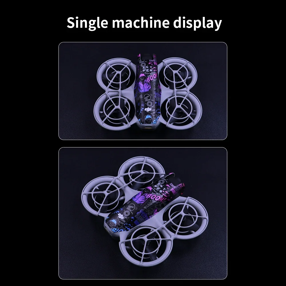 ملصقات مقاومة للماء لـ DJI Neo المضادة للخدش الملونة الجلد طبقة للزينة مجموعة واقية للنظارات N3/RC Motion 3 الملحقات