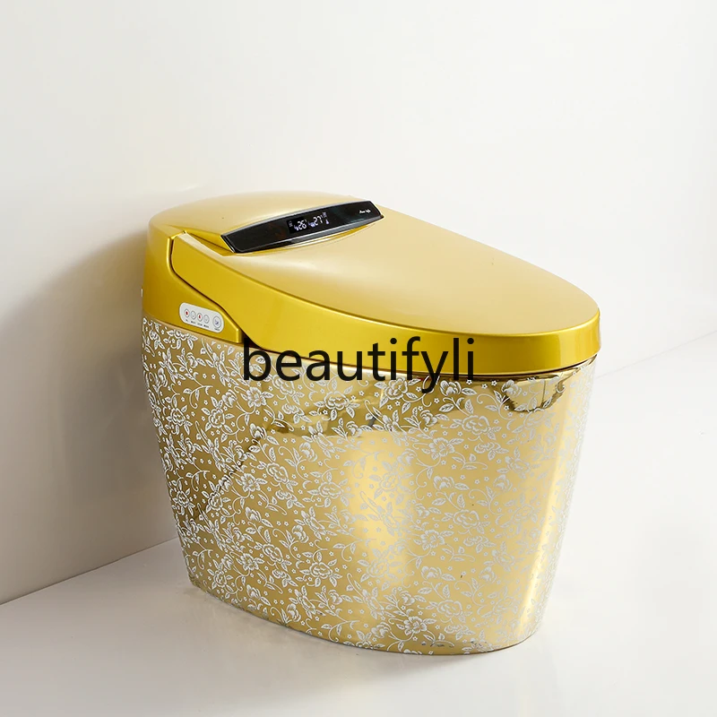 

European-style Household Gold Smart Toilet Fully Automatic Household Electric Toilet Bathroom