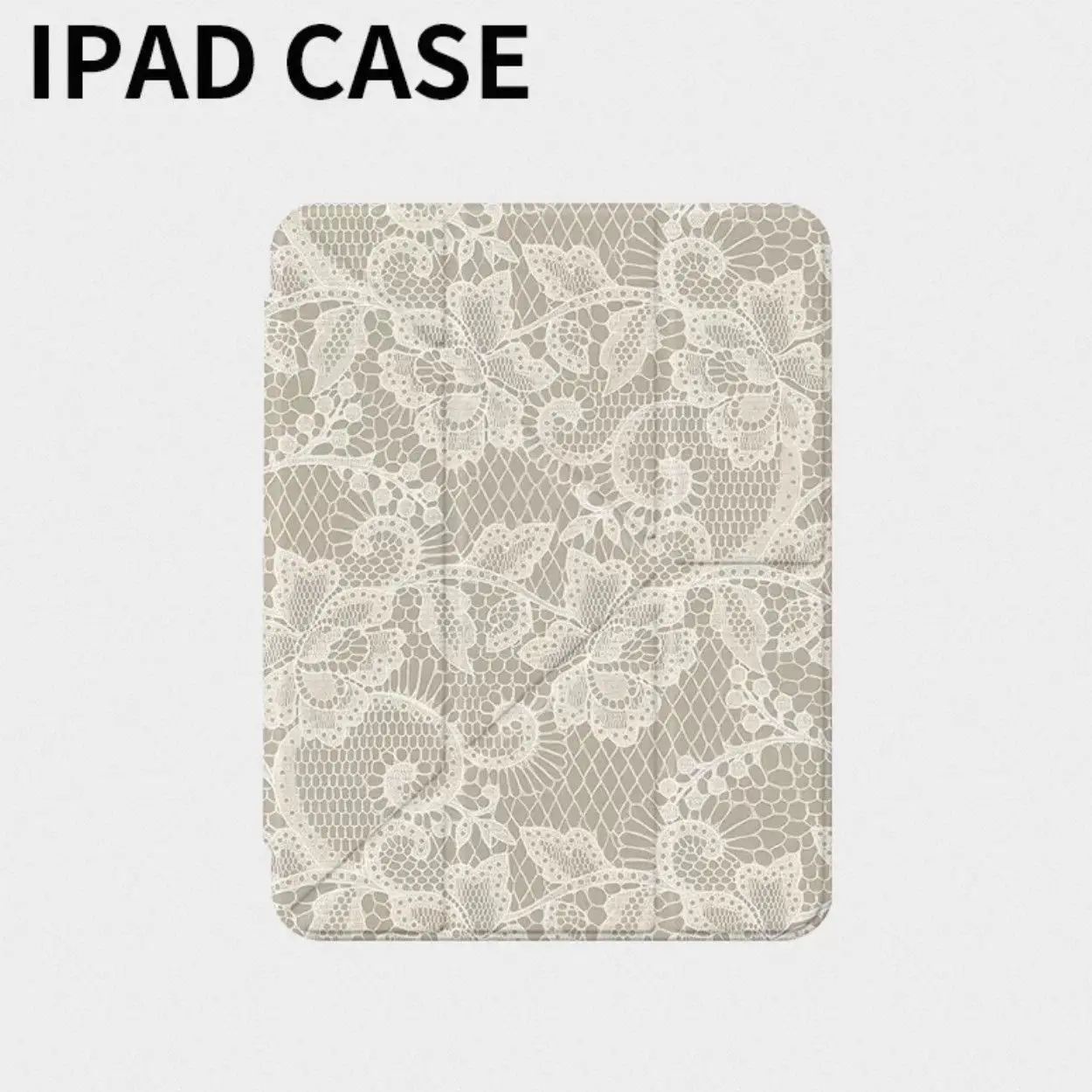 Light luxury Lace Flower Korean Ins Exquisite For iPad Case iPad 10 9 8 7 Air 5 4 3 2 Pro 11 Mini Y-Fold Tri Fold Protect Cover
