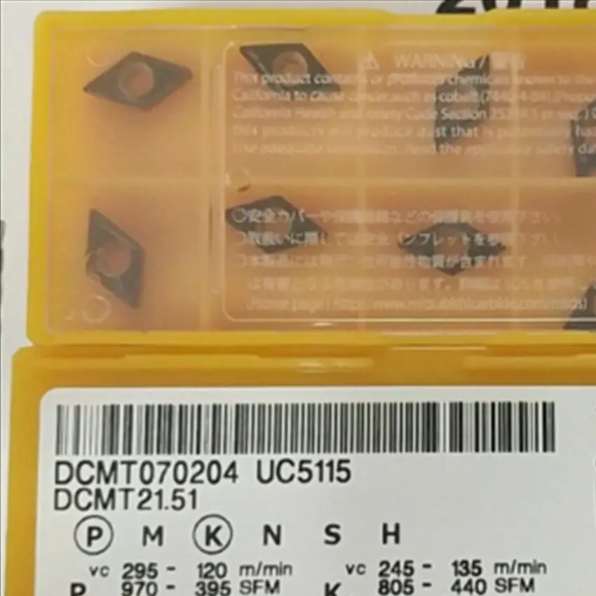 DCMT070204 UC5115 اليابانية CNC شفرة DCMT070208 UC5115