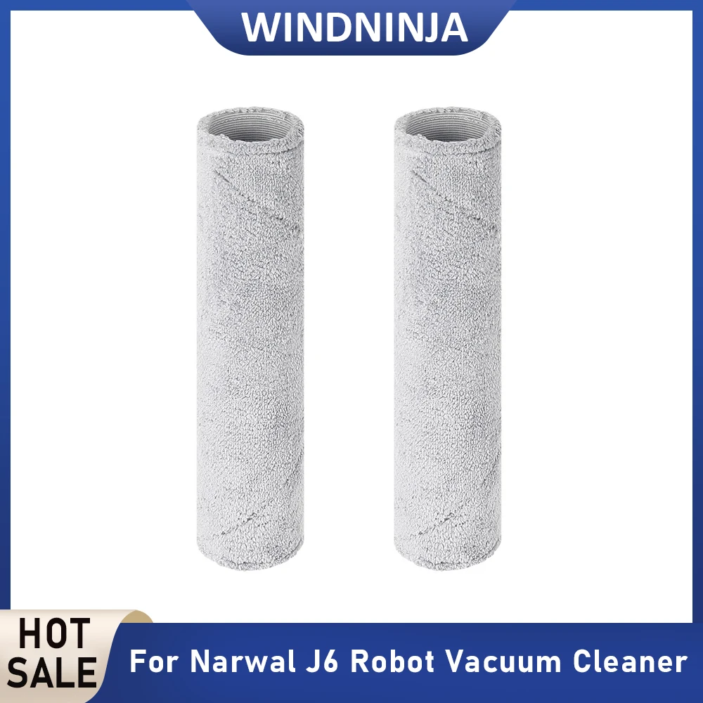 Drum Mop Cloths For Narwal J6 Robot Vacuum Cleaner Accessories Lay-flat Wet Dry Track Cloth Replacement Spare Parts