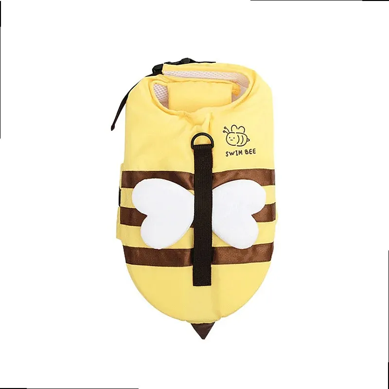 Summer Little Bee Dog Swimsuit Waterproof Puppy Life Jacket Breathable Harness Swimming Safety Pet Supplies view 6