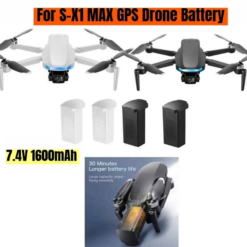

7.4V 1600mAh Battery S-X1 MAX GPS Drone Battery for S X1 MAX GPS Drone Parts