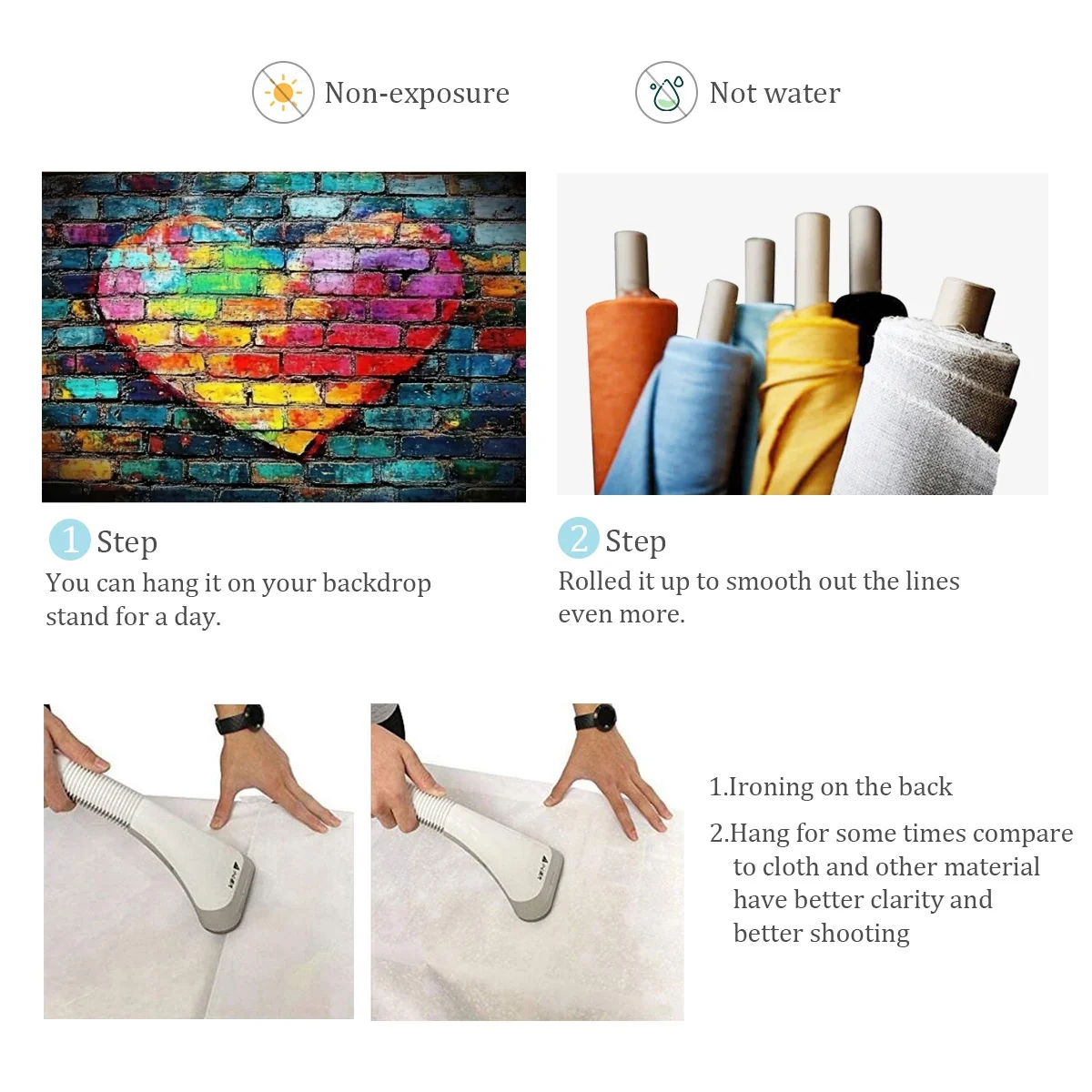 Colorful Graffiti Theme Background Art Painting Brick Wall Room Decorations Rustic Vintage Portrait Photography Studio Banner 6