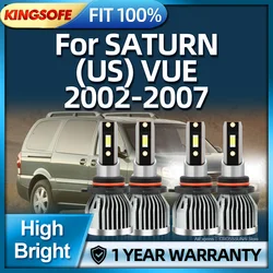 2/4Pcs LED Headlight 180W High Power HB4 HB3 Turbo Lamp 6000K Car Light For SATURN (US) VUE 2002 2003 2004 2005 2006 2007