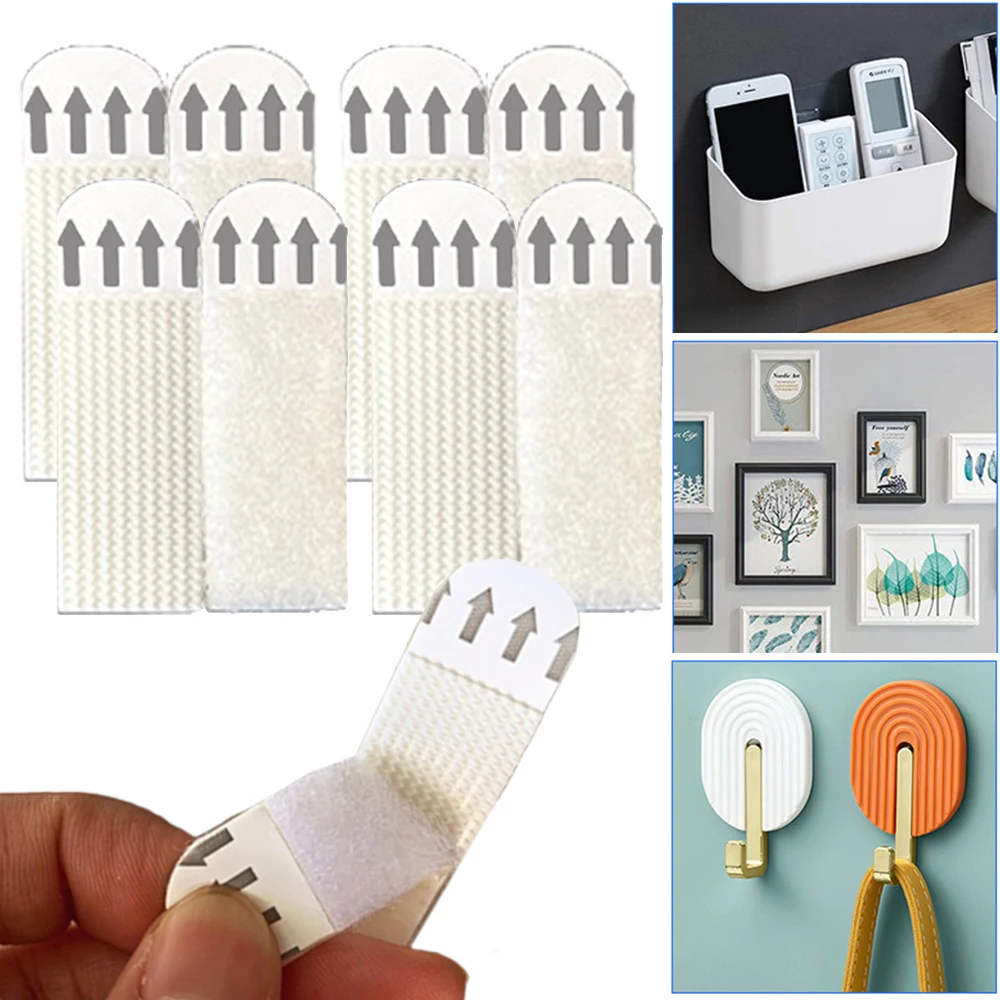 4ps in pack Damage Free Hanging Strips | Self Adhesive Stick On Wall Picture Frames Picture Hanging Adhesive Strip