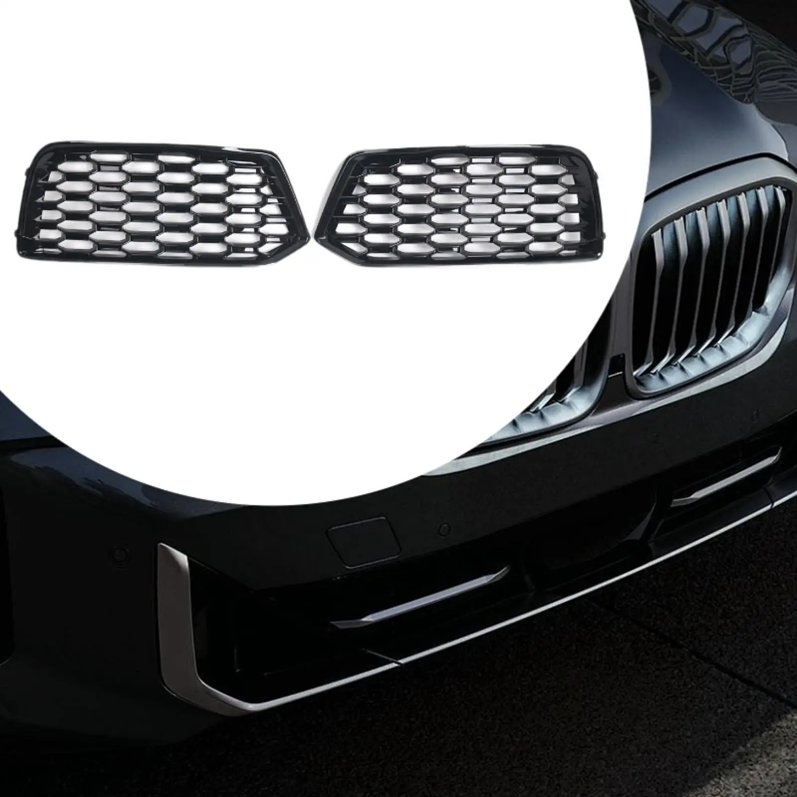 

2Pcs Fog Light Grille 80A807680D Fog Light Cover for Audi 2018 - 2020