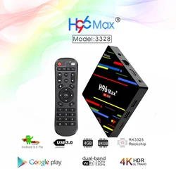 H96 Max Plus 4gb 64gb Android Tv Box 9.0 Smart TVBox RK3328 2.4G/5Ghz Wifi HDR 4K H.265 4GB 32GB H96MAX Media Player Set Top Box