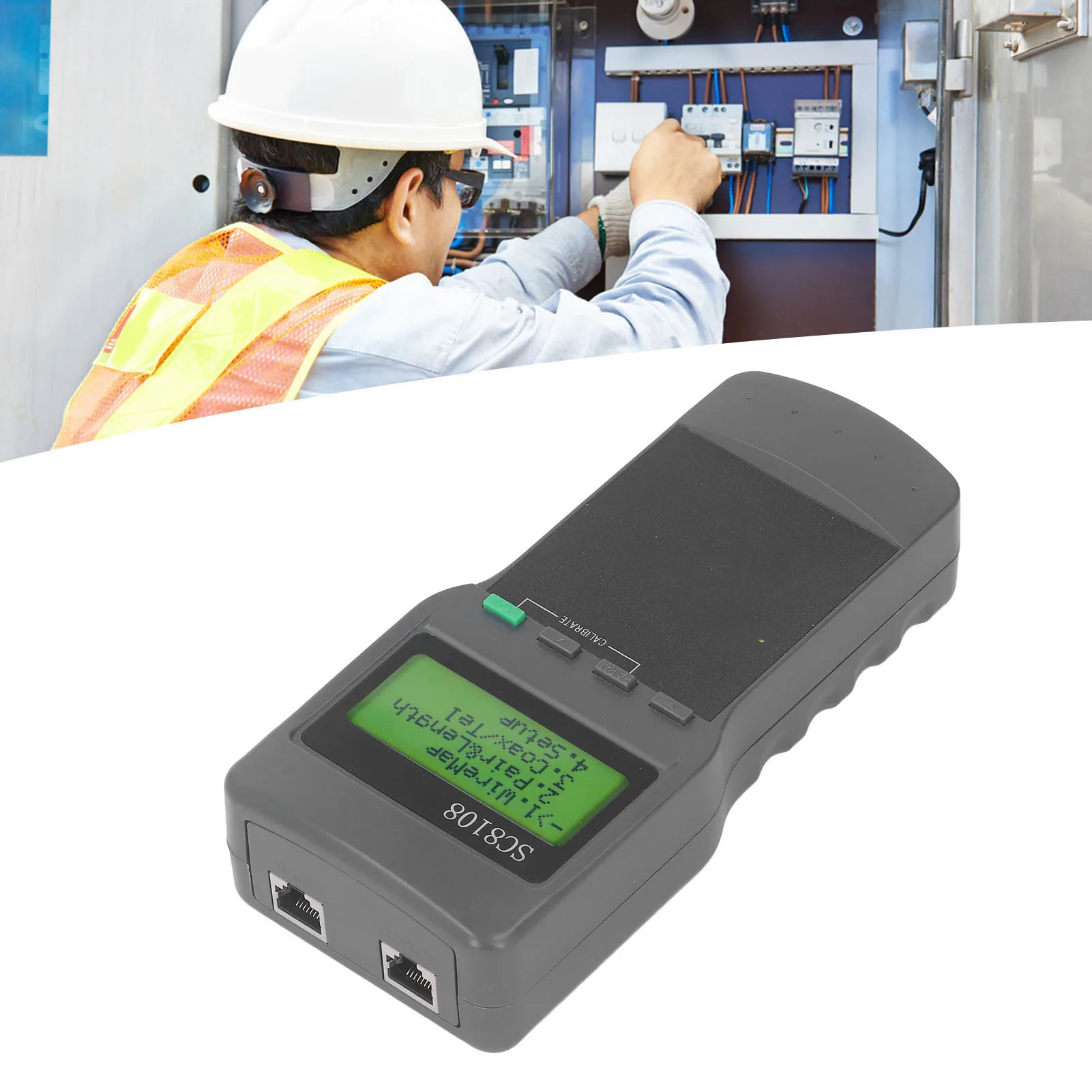 เครื่องทดสอบสายเคเบิล เครื่องทดสอบสายเคเบิลเครือข่าย เครื่องทดสอบสายเคเบิลเครือข่าย เสียงที่แม่นยำ คำแนะนำ การวัดอิสระ เครื่องทดสอบสายไฟโทรศัพท์แบบพกพา