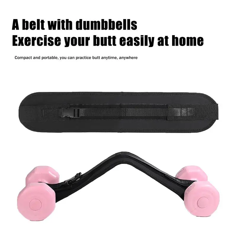 Adjustable Hip Thrust Exercise Belt Home Fitness Accessory Compatible with Dumbbells Glute Activation for Women and Men