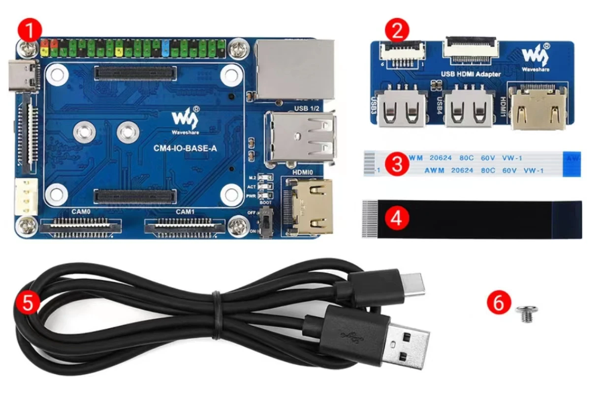 Mini Base Board A/B/C Designed for Raspberry Pi Compute Module