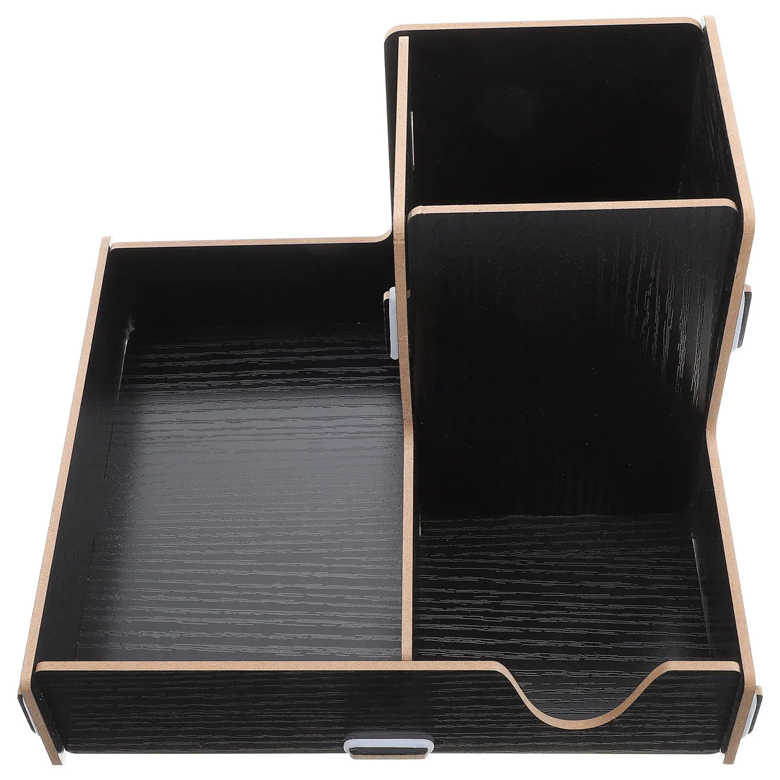 

Wooden Cup ganizer Storage Rack Coffee Supplies Black Lightweight Paper Holder Desk Accessories Portable Tabletop