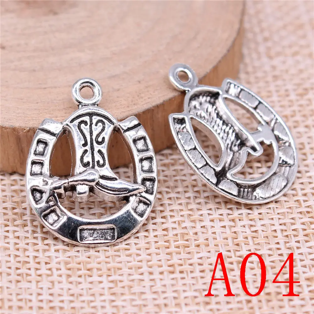 New Arrival Horseshoe Horse Head Charms For Jewelry Making Gifts For Women