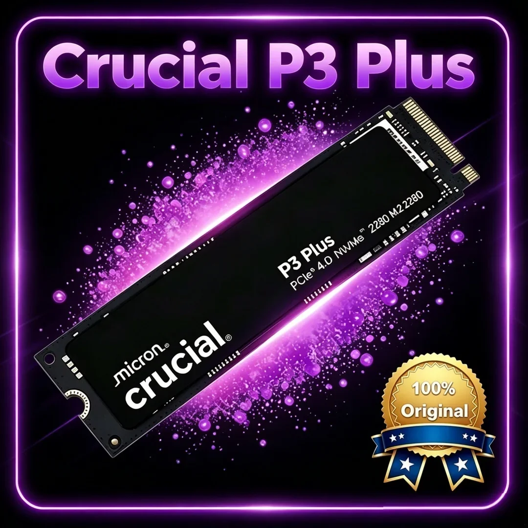

In Stock Crucial P3 Plus PCIe4 M.2 NVMe SSD 2280 1TB 2TB High Speed Internal Storage Disk OEM Pack for PC
