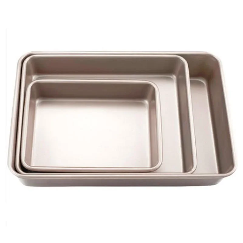 Rectangular Baking tray Non-stick Metal Cake Bread Baguette Baking Pan Form Mold For Oven Bakeware