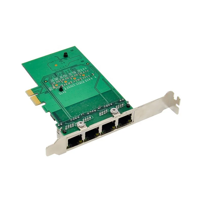 Karta sieciowa PCIE X1 na 4 porty 1000 Mb/s RJ45 do serwera komputerowego RTL8111F Chip Ethenet Przewodowy kontroler LAN Adapter Konwerter