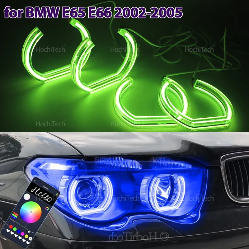 

APP Remote control RGB Ring Angel Eyes LED Light Rings for BMW 7 series E65 E66 Pre-facelift 745i 745Li 760Li 760i 2002-2005