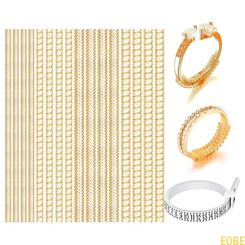 

E0BE Ring Size Adjuster Ring Guard Tightener Clear Ring Size Adjuster Resizer Reducer