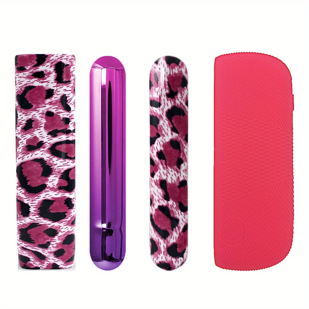 4pcs/lot One PC Shell+silicone +2 Side Cover Leopard Print for ICOS ILLUMA + ILLUMA ONE Protective Cover