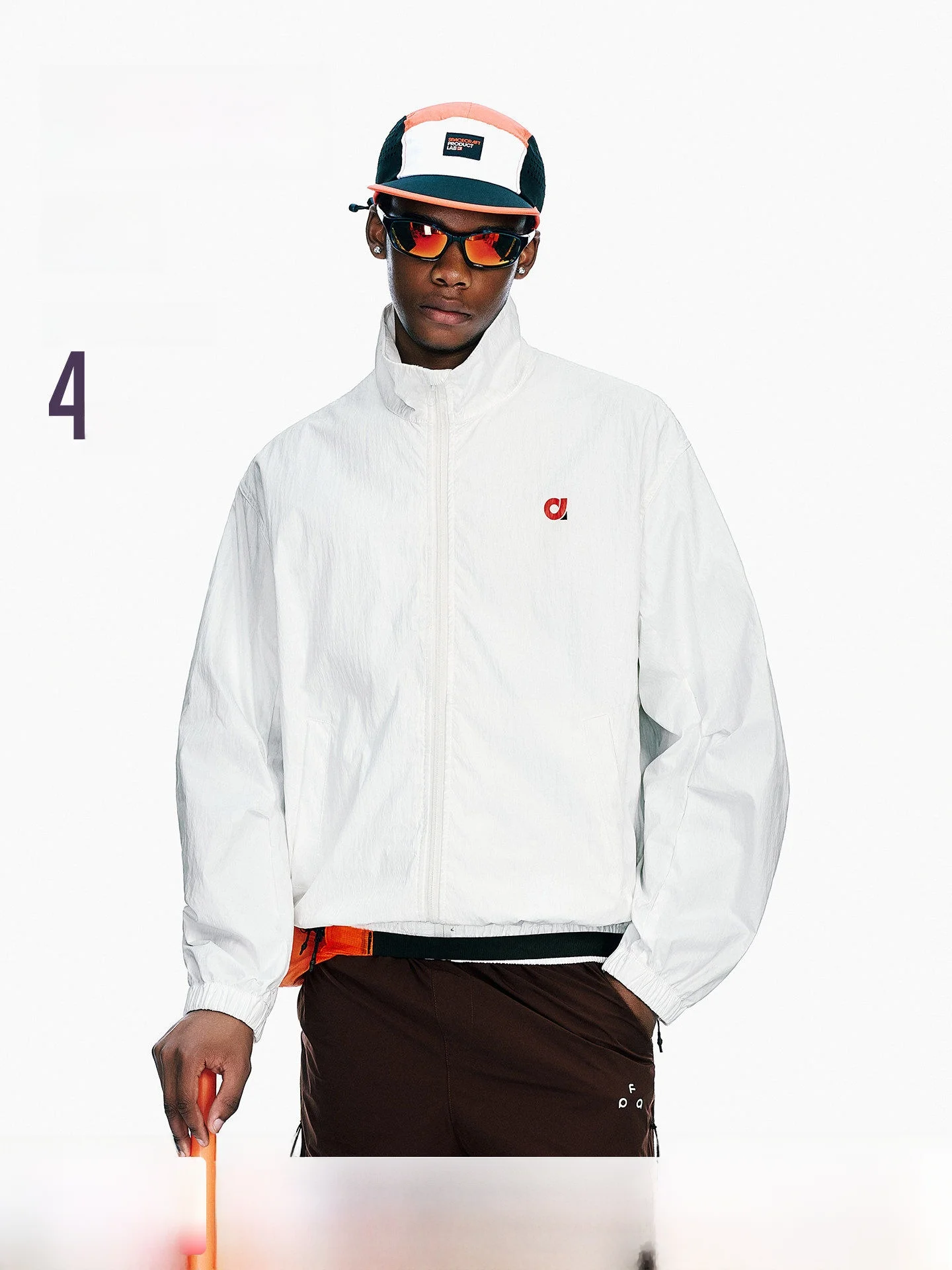 ARTANNIE Men's Outdoor Resistant Water Sport Jacket Stand Collar Casual Style Zipper Closure Long Sleeve Regular Fit Jacket