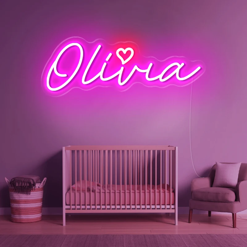 Custom Neon Name Signs for Kids, Custom Light Up Sign, Personalized Neon Sign for Baby Birthday Gift, Kids' Room Decor