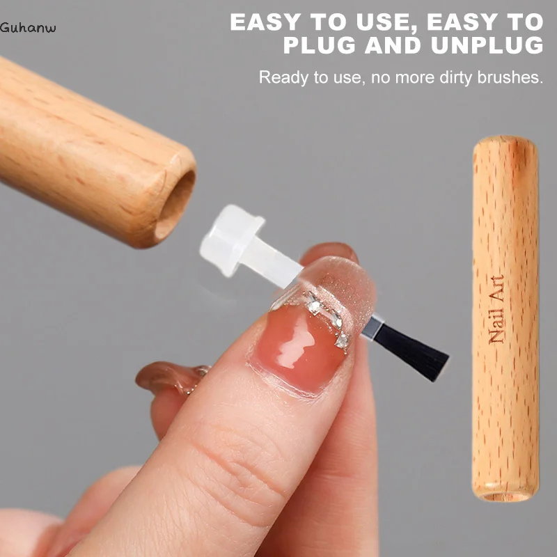 

[WHB]1Set Disposable Nail Polish Brush With Double Head Pen Can Replacement Head Brush Nail Brush Liquid Applicators
