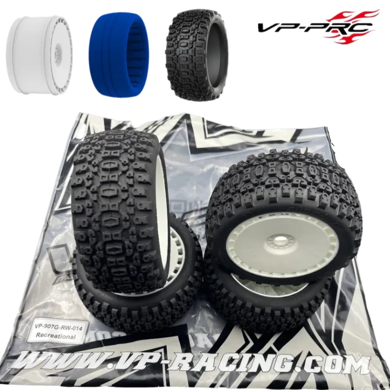 VP PRO 4PC 1/8 Truggy Tire Recreational All Glue Medium Hard 17mm
