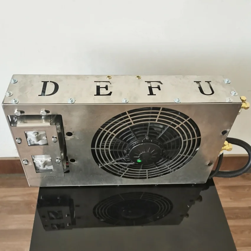 مكيف هواء سبليت صغير 24 فولت Rv مكيف هواء يعمل بالبطارية 12 فولت 24 فولت للمنزل المتنقل #2