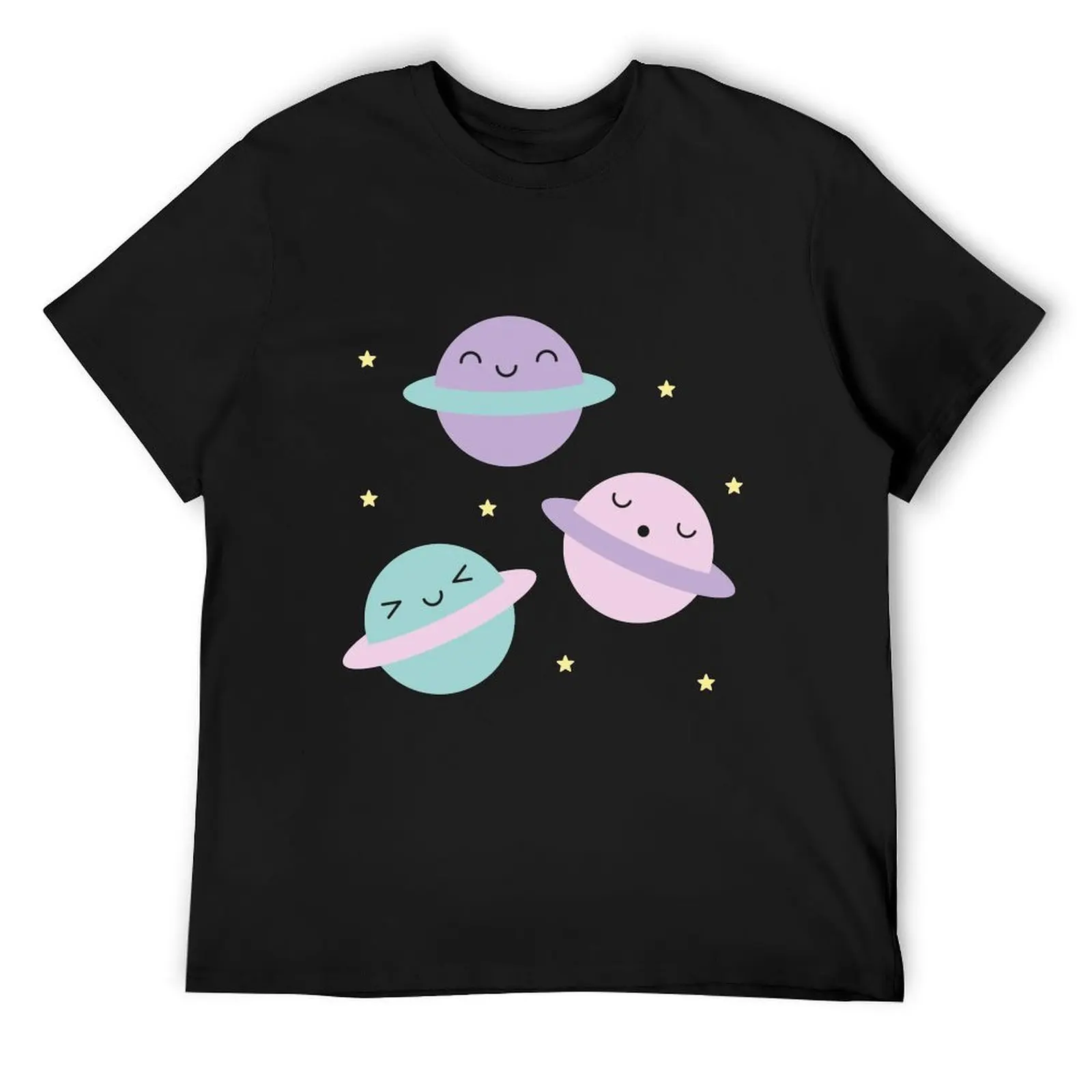 

Kawaii Pastel Planets T-Shirt oversize t-shirts man Short sleeve tee cheap stuff graphic tee shirt vintage t shirt men