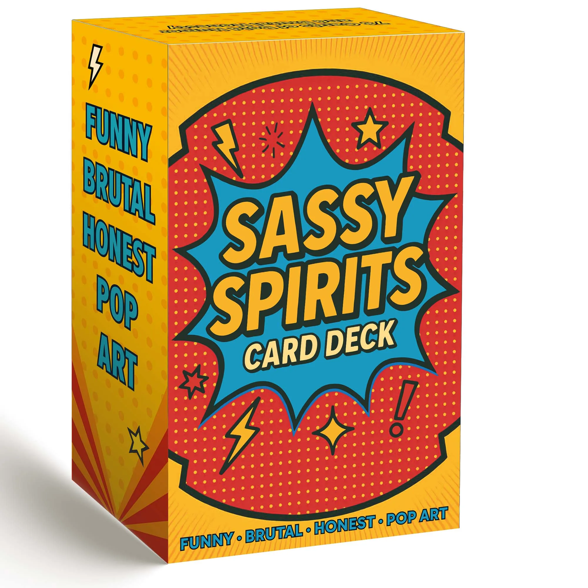 78 بطاقة على سطح السفينة، مجموعة بطاقات Sassy Spirits Oracle، بطاقات العرافة المضحكة، تتضمن نمطًا فنيًا عصريًا ومضحكًا، #1