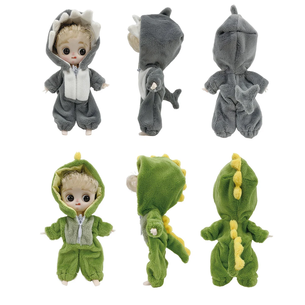 Ob11 Leuke Dier Onesie Monster Pop Tijger, Panda, Wolf Kleding Voor Ob11,Obitsu 11,Molly, gsc, 1/12 Bjd Pop Accessoires