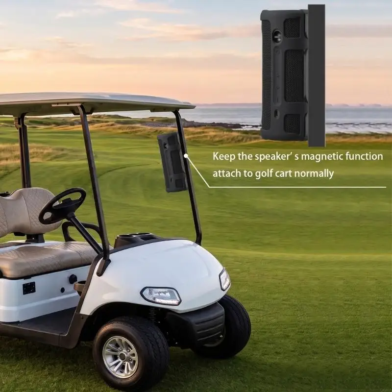 Q6PA Silicone Speaker Cover for GeneSonicPro Golf Speaker, Precisely Cutout, Easy Access, Portable Protections