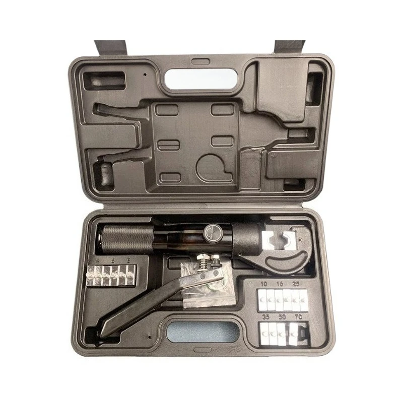 manual hydraulic crimping pliers portable copper terminal lug pressing tool max 70
