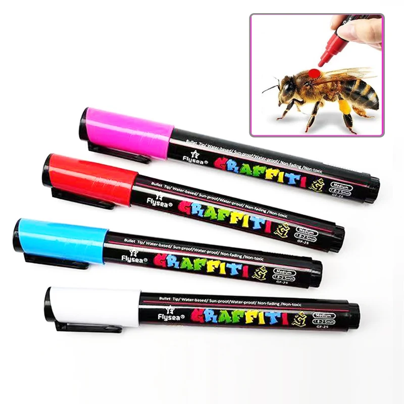 

New Queen Bee Marker Pen Non-toxic for Beekeeping Queen Rearing King Bee Identification Tools 11Colors Optional