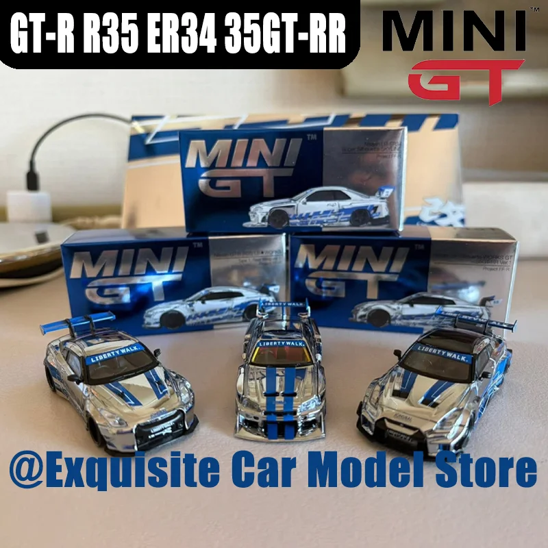 MINIGT 1/64 GT-R R35 ER34 35GT-RR LIBERTY WALK PROJECT FF-R