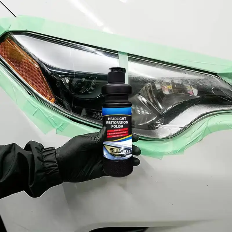 Headlight Restoration 100ml Headlight Restorer Headlight Cleaner Auto Detailing Supplies Head Light Lens Restorer Headlight