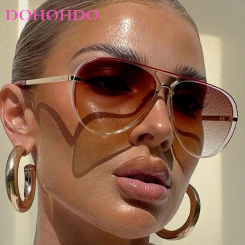 

2025 Luxury Designer Twin Bridge Pilot Women Sunglasses New Fashion Punk Sunglass Men Outdoor Driving Shades Female Lentes UV400