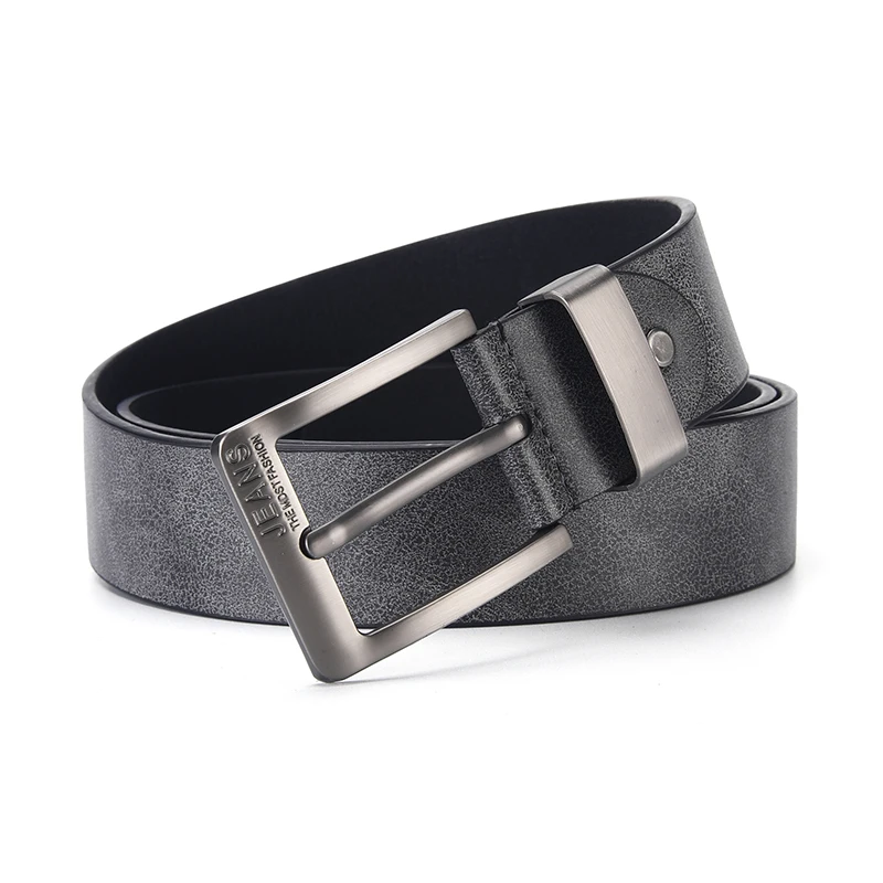 New Men's High-Quality PU Leather Belt Metal Pin Buckle Belt Leisure Business Waistband Fashionable Male Accessory Designer Belt image 5