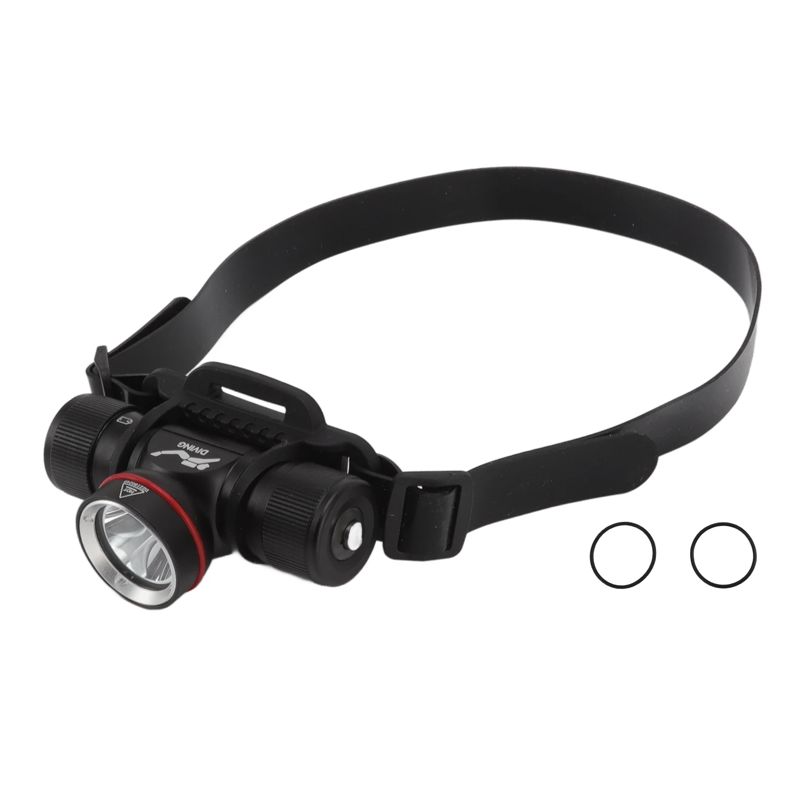 

1500LM Yellow Light Diving Headlamp - IPX8 Waterproof 80m Underwater LED Headlight