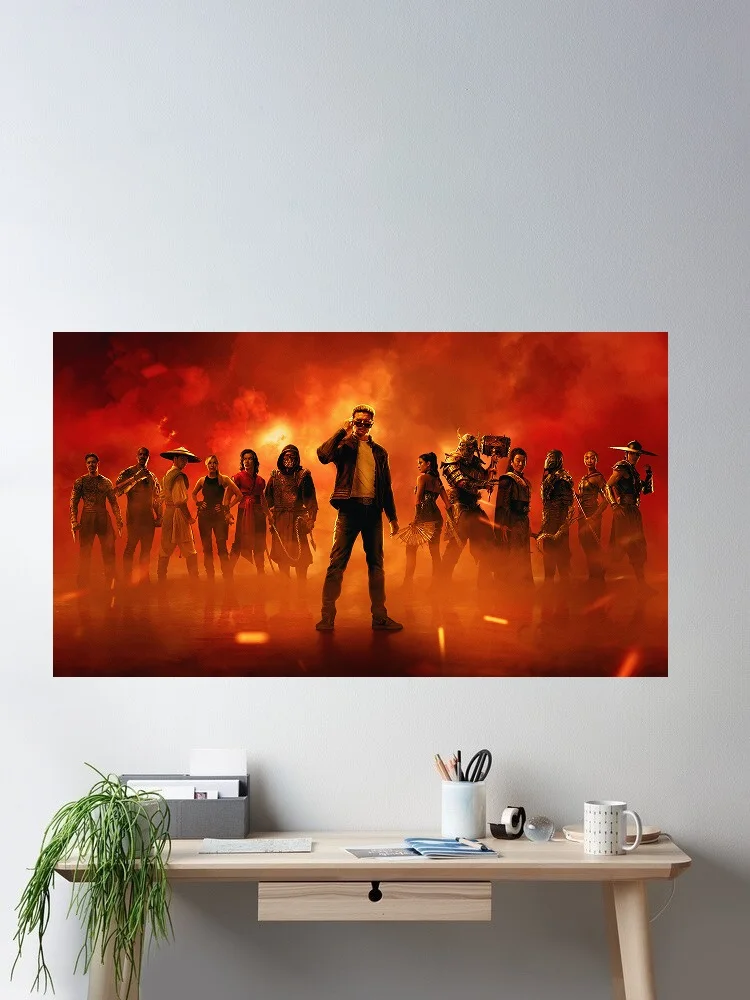 Mortal Kombat 2 Movie 2026 , Art Print Canvas Poster, Living Room Decor, Home Wall Picture