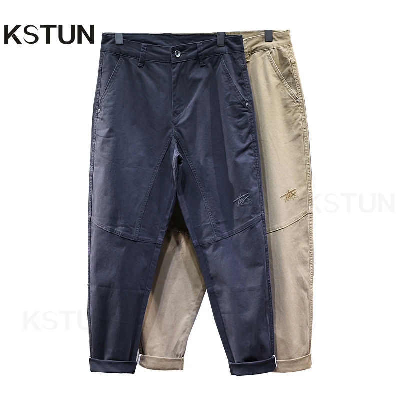 Mens Baggy Pants Harem Navy Blue Loose Fit Stretch Men Casual Pants Patchwork Men's Clothing Trousers Oversized Tapered Man Kpop