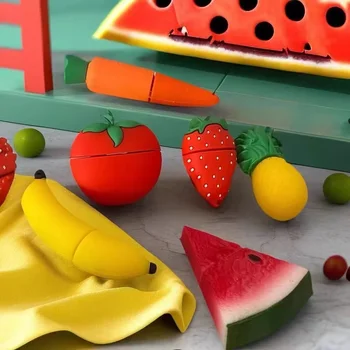 Wassermelone Erdbeere Banane Ananas Cartoon USB-Flash-Laufwerke 256 GB Memory Stick 64 GB Hamburger PenDrive 128 GB U Disk Cle Geschenk