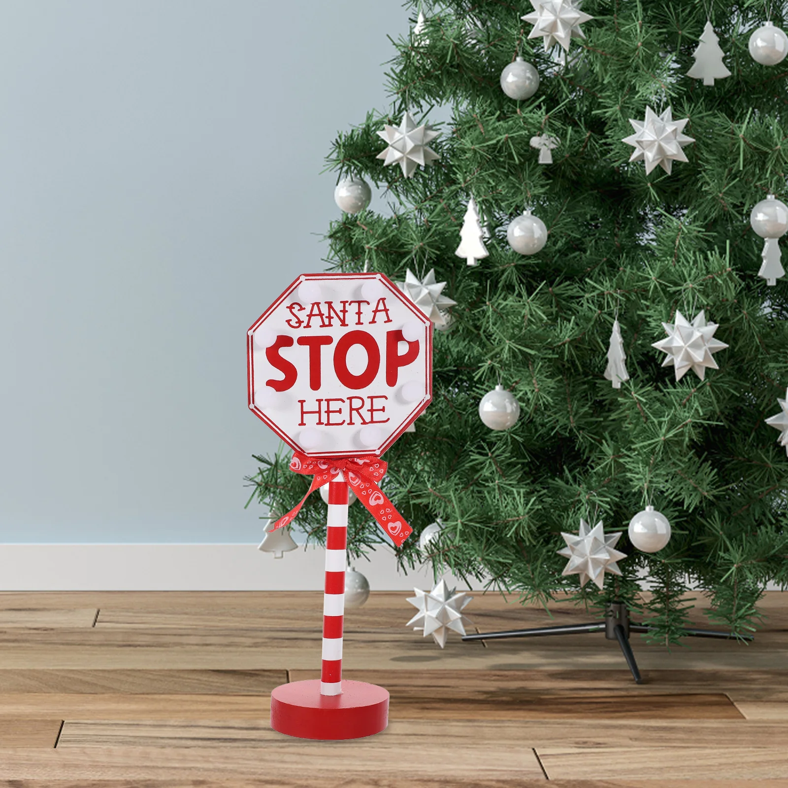 

Christmas Light Decorative Wooden Lamp Festive Home Bedroom Party Decoration Outdoor Garden Porch Use Easy Install